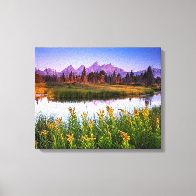 Teton Sunrise Canvastryck (Framsida)