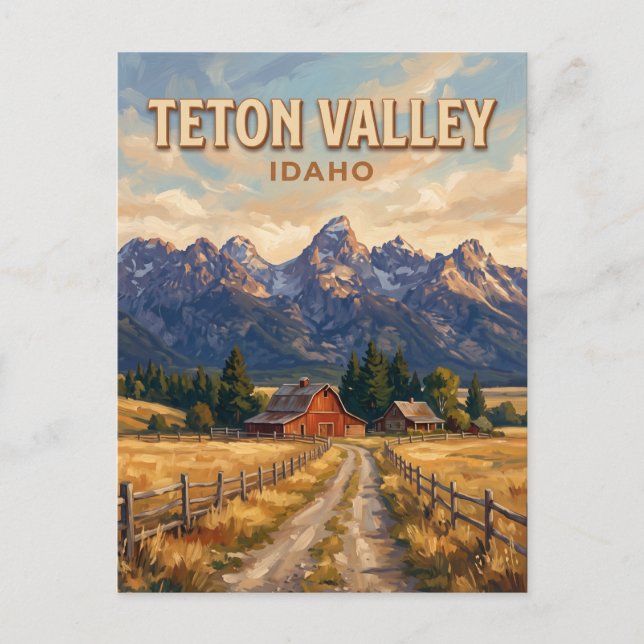Teton Valley Idaho Vykort (Framsida)