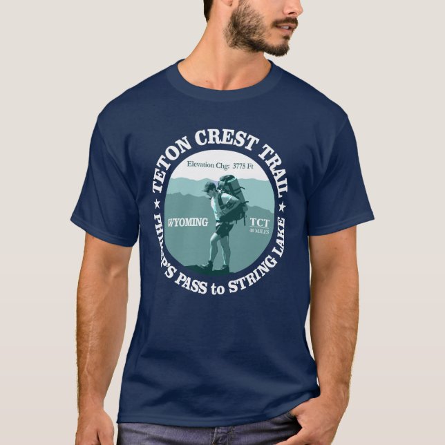 Teton Vapensköld Trail (rd) T-shirt (Framsida)