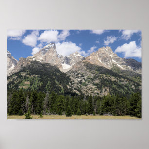 Tetonbergen i Grand Teton nationalpark Poster