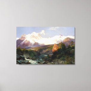 Tetonen spänner vid Thomas Moran Canvastryck