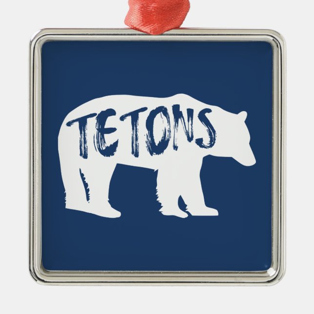 Tetons Bear Julgransprydnad Metall (Framsidan)