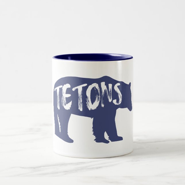 Tetons Bear Två-Tonad Mugg (Center)