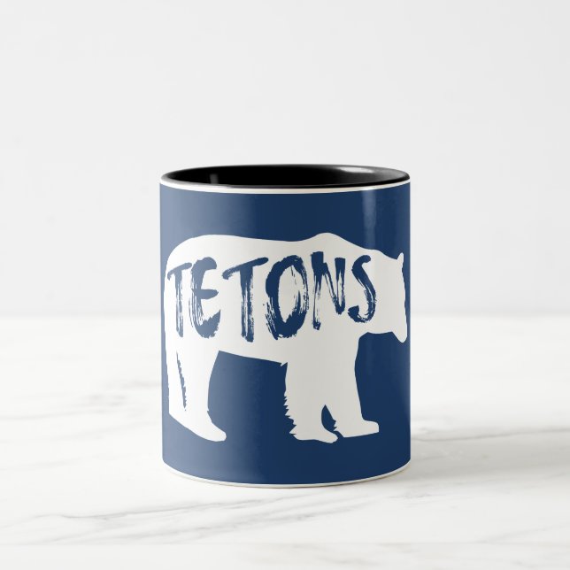 Tetons Bear Två-Tonad Mugg (Center)