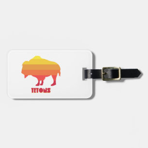Tetons Bison Bagagebricka