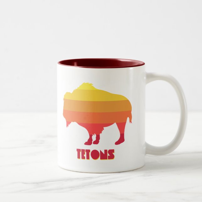 Tetons Bison Två-Tonad Mugg (Höger)