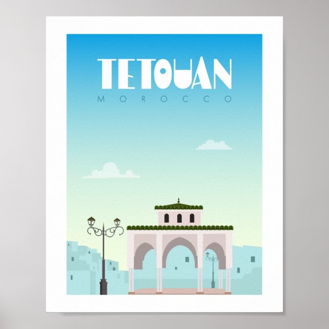 Tetouan city morocco poster (Framsidan)