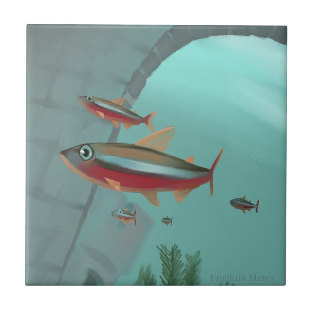 Tetra neon kakelplatta (Framsidan)