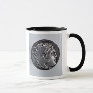 Tetradrachma som visar Alexander underbaren Mugg