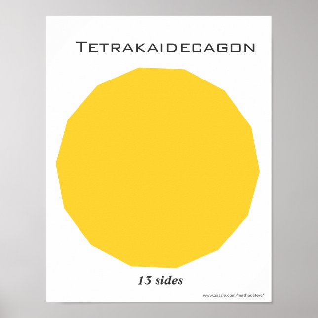 Tetrakaidecagon Poster av Polygon (Framsidan)