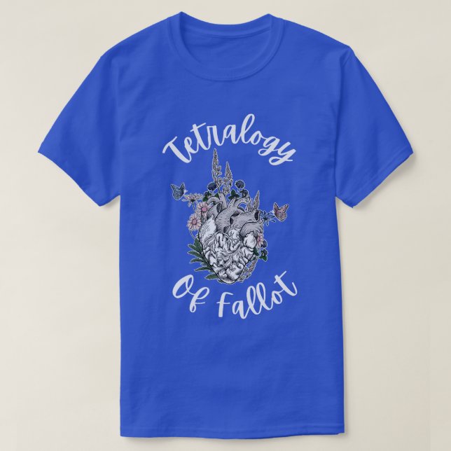 Tetralogi av fallot Anatomical Heart diac Nurse Nu T Shirt (Design framsida)