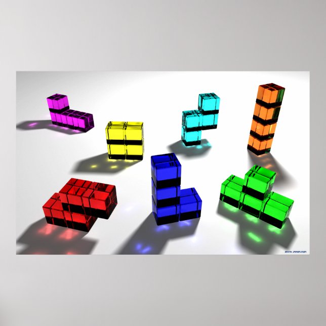 Tetrominoer Poster (Framsidan)