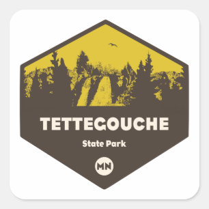 Tettegouche State Park, Minnesota Fyrkantigt Klistermärke