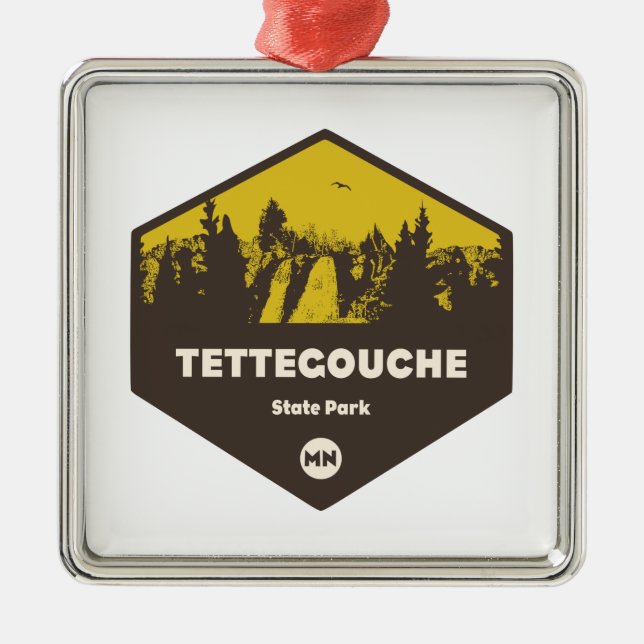 Tettegouche State Park, Minnesota Julgransprydnad Metall (Framsidan)