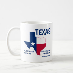 Tetxas STATLIG FLAGGA Christian Scripture Blad Kaffemugg