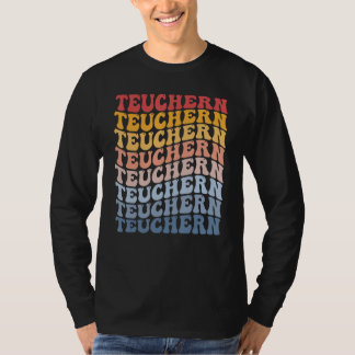 Teuchern City Groovy Retro T Shirt