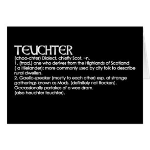 Teuchter Hälsningskort