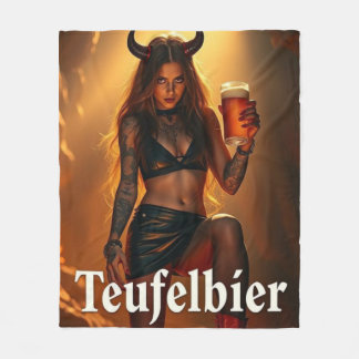 Teufelbier: straight from hell fleecefilt