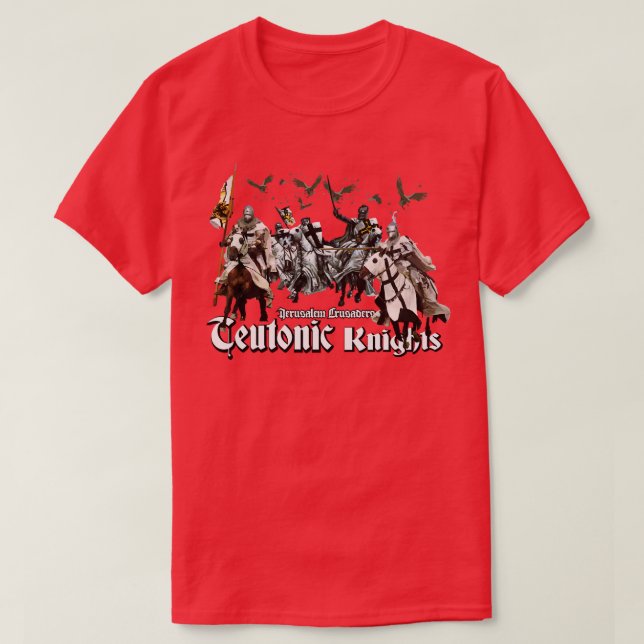 Teutonic Knight Crusaders T Shirt (Design framsida)