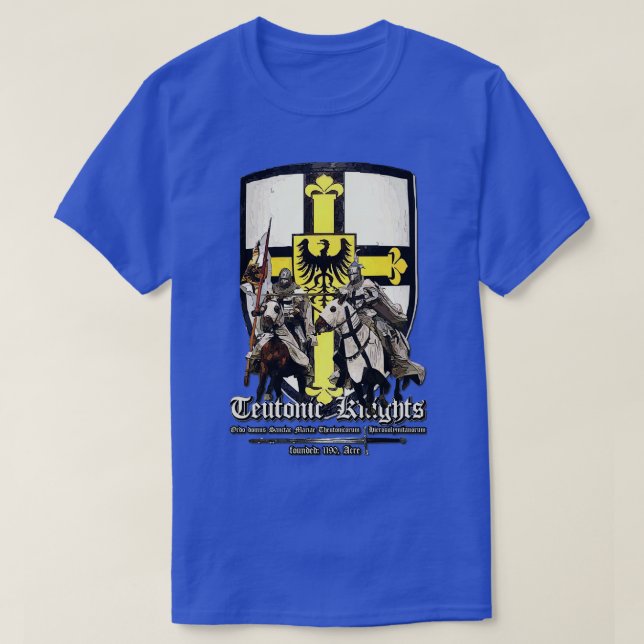 Teutonic Knight Heliga Crusaders T Shirt (Design framsida)