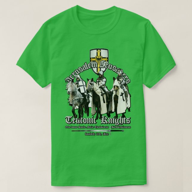 Teutonic Knight Jerusalem Knight T Shirt (Design framsida)