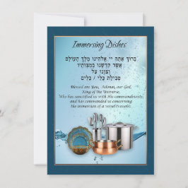 Tevilat Keilim Blating for Immersing Dods