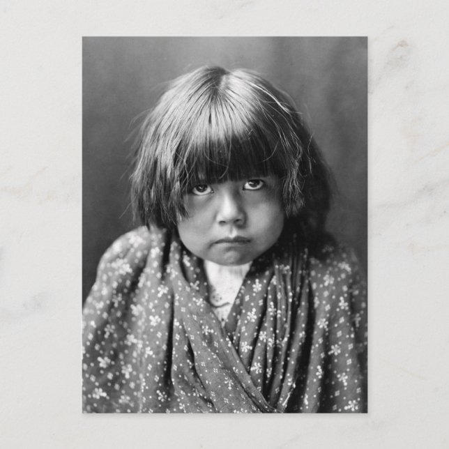 Tewa Indian Girl, 1905 Vykort (Framsida)