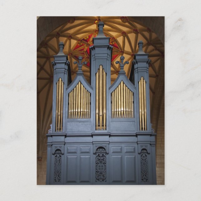 Tewkesbury Abbeyorgan, UK-vykort Vykort (Framsida)