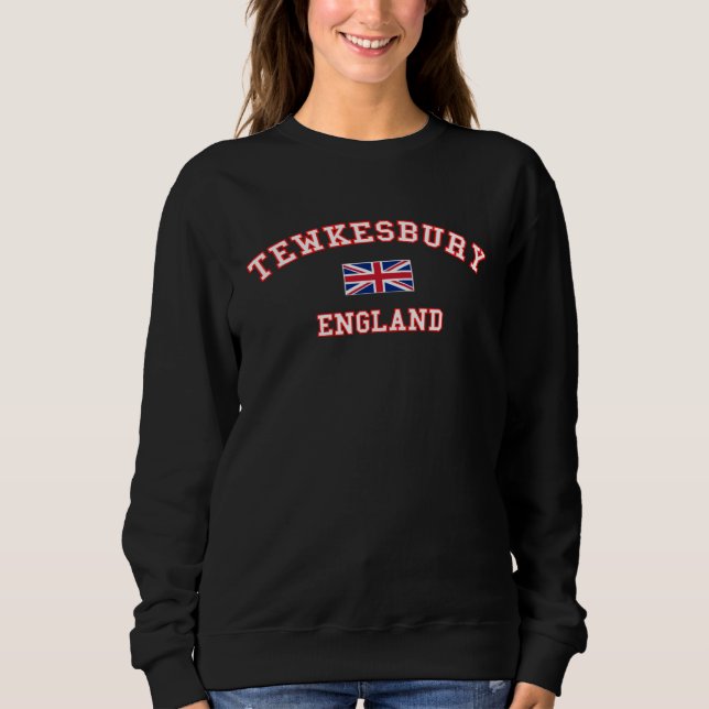 TEWKESBURY British Flag Badge T Shirt (Framsida)