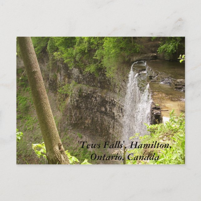 "Tews Falls", Hamilton, Ont.. Vykort (Framsida)