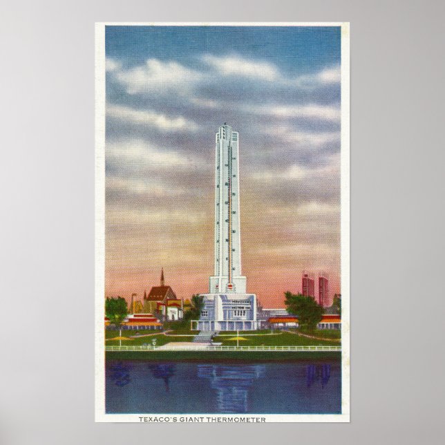 Texacos giant Thermometer Poster (Framsidan)
