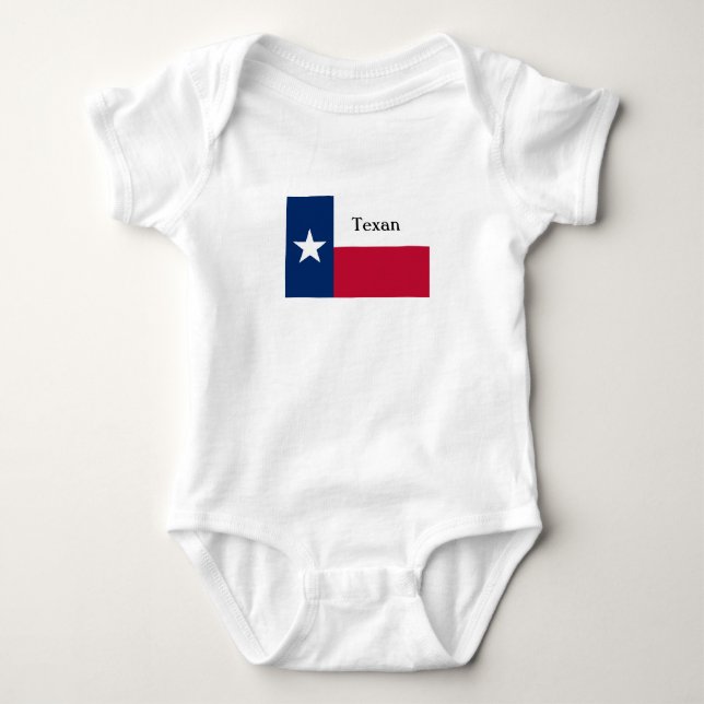 Texan baby body kostym sleeper tröja (Framsida)