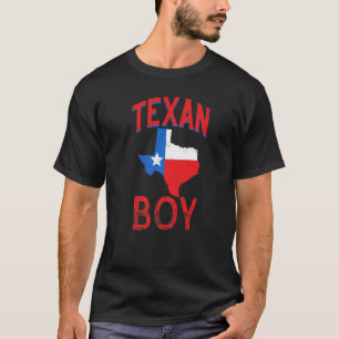 Texan Boy Proud Vintage Texas Flagga Premium T Shirt
