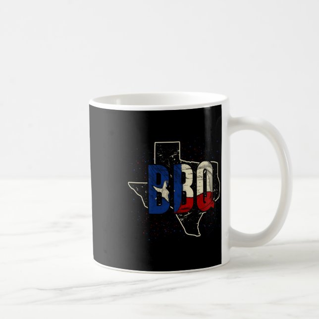 Texan flagg Stolt amerikansk present Bbq Texas  Kaffemugg (Höger)