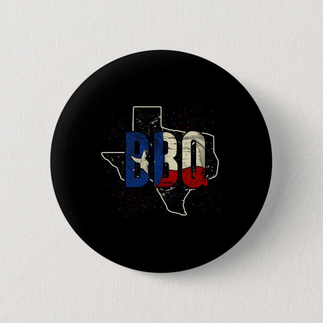 Texan flagg Stolt amerikansk present Bbq Texas  Knapp (Framsida)