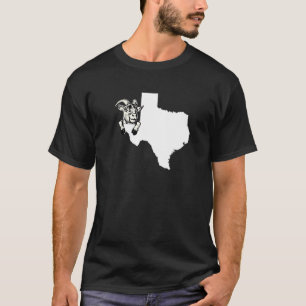 Texan Goat Rancher Goat Farmer Texas kontur för G T Shirt