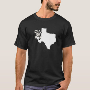 Texan Goat Rancher Goat Farmer Texas kontur för G T Shirt