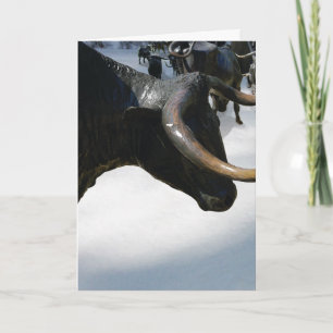 Texan Helgdag Card—Texas Longhorns (Anpassade) Helgkort