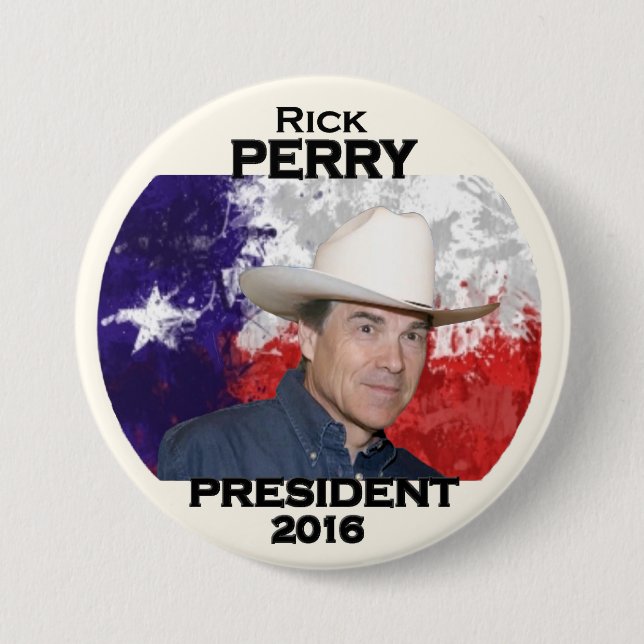 Texan Rick Perry för presidenten 2016 Knapp (Framsida)