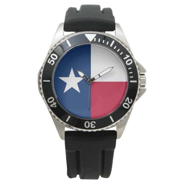 Texan Statlig flagga (Texas) Armbandsur (Framsida)