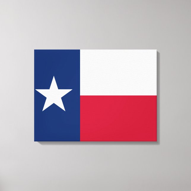 Texan Statlig flagga (Texas) Canvastryck (Framsida)