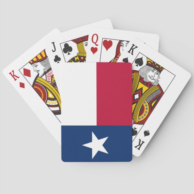 Texan Statlig flagga (Texas) Casinokort (Baksidan)