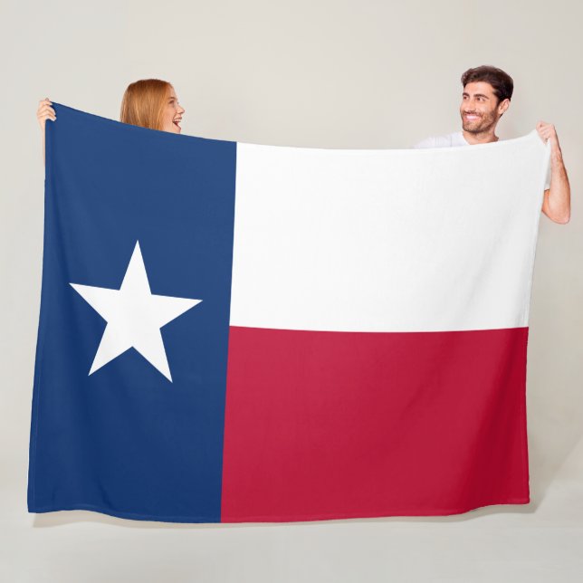 Texan Statlig flagga (Texas) Fleecefilt (På plats)