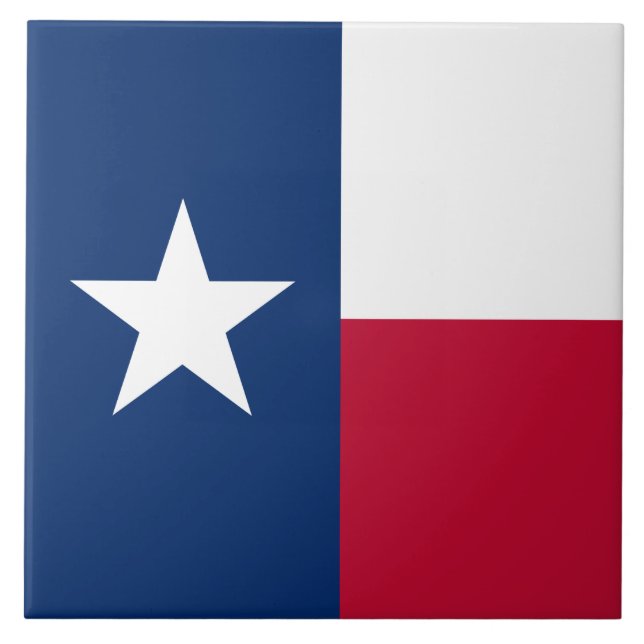 Texan Statlig flagga (Texas) Kakelplatta (Framsidan)