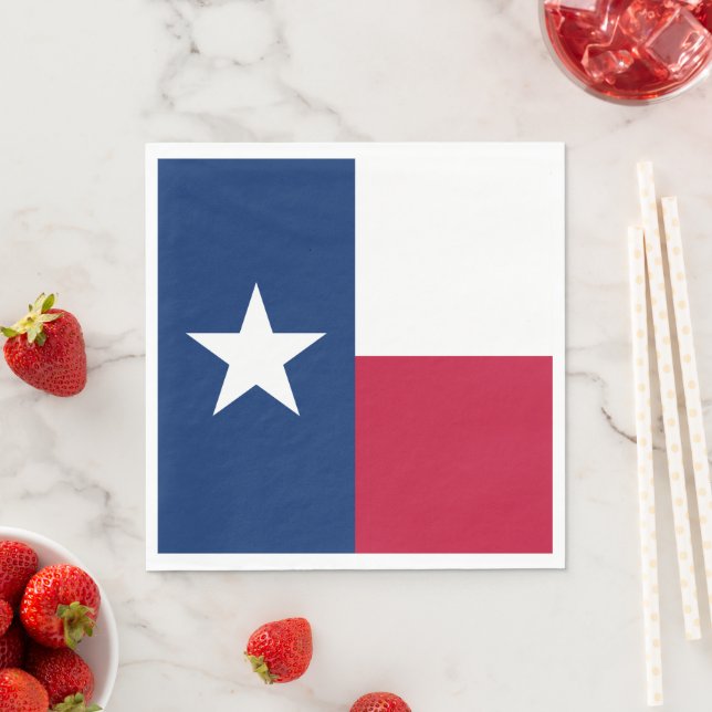 Texan Statlig flagga (Texas) Pappersservett (Insitu)