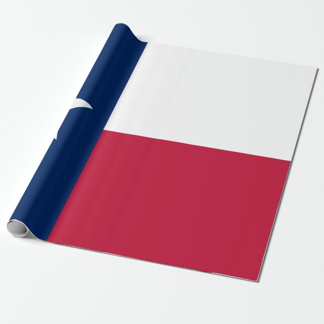 Texan Statlig flagga (Texas) Presentpapper (Utrullad)