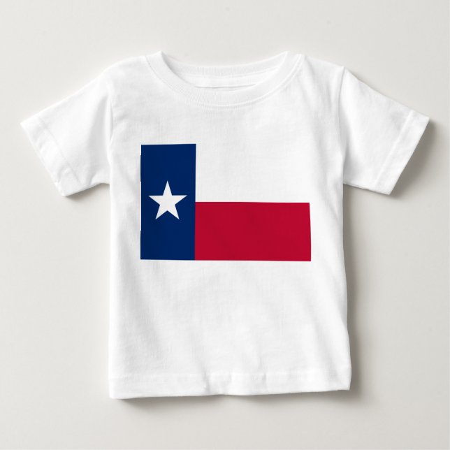 Texan Statlig flagga (Texas) T Shirt (Framsida)