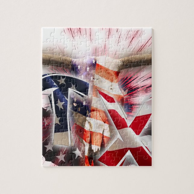 texan texas pussel (Vertikal)