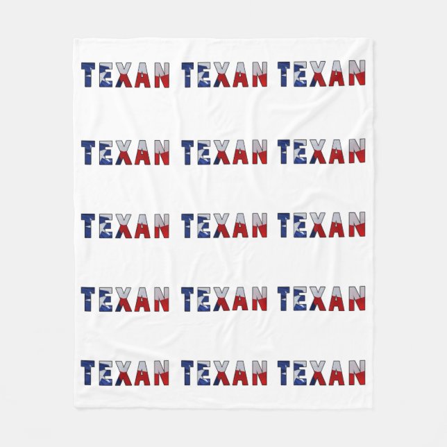 Texan Wave Flagga Fleecefilt (Framsidan)