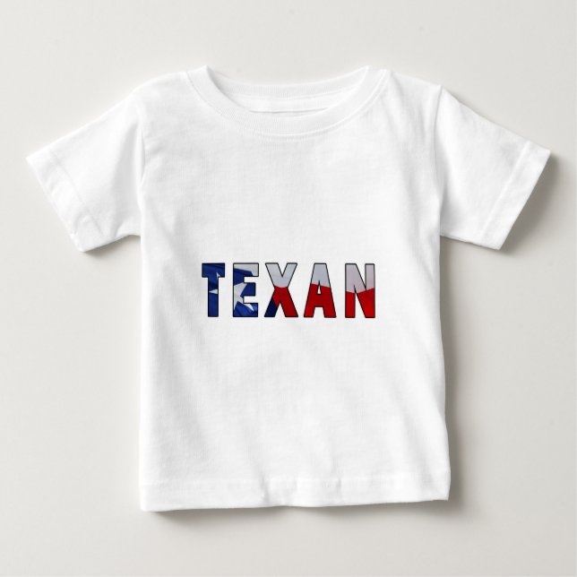 Texan Wave Flagga T Shirt (Framsida)
